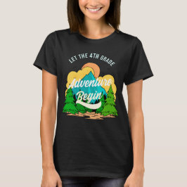 Eerste schooldag 4e klas waardering voor leraren t-shirt