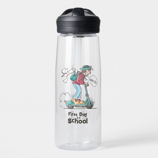 Eerste schooldag | 750ml waterfles (Voorkant)