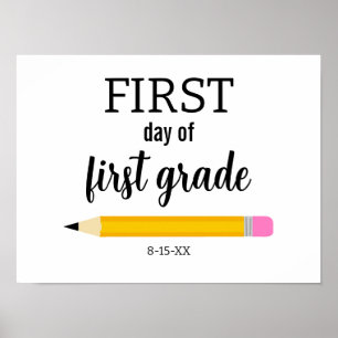 Eerste schooldag Aangepaste schoolklas Poster