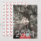 Eerste schooldag Apple Modern Script Fotokaart Kaart (Voorkant / Achterkant)