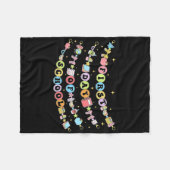 Eerste schooldag armband leraar student groovig fleece deken (Voorkant (Horizontaal))