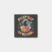 Eerste schooldag astronaut ruimte terug naar schoo post-it® notes (Voorkant)