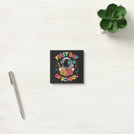Eerste schooldag astronaut ruimte terug naar schoo post-it® notes (Kantoor)