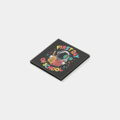 Eerste schooldag astronaut ruimte terug naar schoo post-it® notes (Schuin)