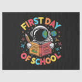 Eerste schooldag astronaut ruimte terug naar schoo tissuepapier (Voorkant)