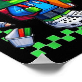 Eerste schooldag Back to School Gamers Boys Kind Poster (Hoek)