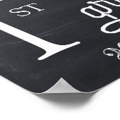 Eerste schooldag bord poster (Hoek)