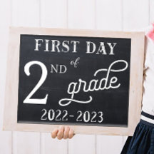 Eerste schooldag bord 