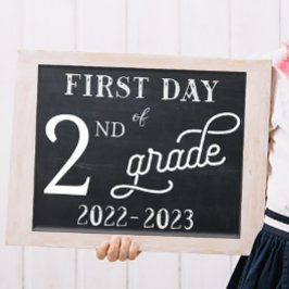 Eerste schooldag bord  poster