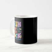 Eerste schooldag Bruh We terug Retro  Koffiemok (Voorkant links)