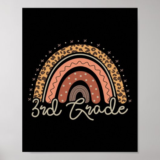 Eerste schooldag Derde klas 3e terug naar school Poster (Voorkant)