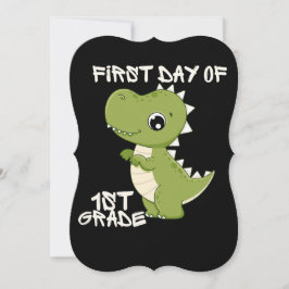 eerste schooldag, eerste dag van de eerste klas kaart