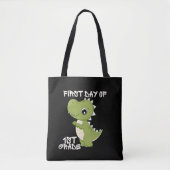 eerste schooldag, eerste dag van de eerste klas tote bag (Voorkant)