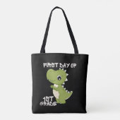 eerste schooldag, eerste dag van de eerste klas tote bag (Achterkant)