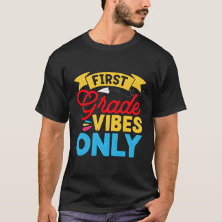 Eerste schooldag eerste klas vibes alleen terug na t-shirt