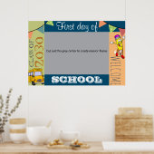 Eerste schooldag fotolijst Poster (Keuken)