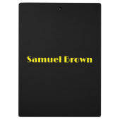 Eerste schooldag frisse start klembord (Achterkant)