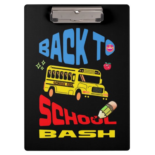 Eerste schooldag frisse start klembord (Voorkant)