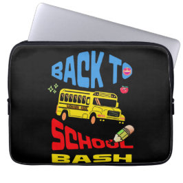 Eerste schooldag frisse start laptop sleeve