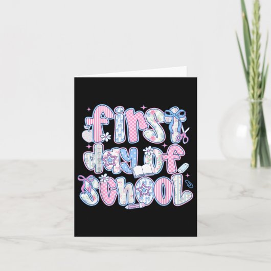Eerste schooldag Grappig Terug naar school Student Kaart (Voorkant)