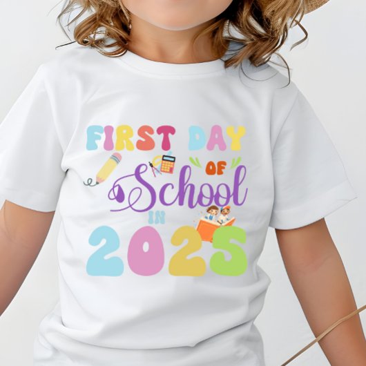 Eerste schooldag in 2025 Terug naar school T-shirt
