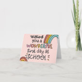 Eerste schooldag kaart (Voorkant)