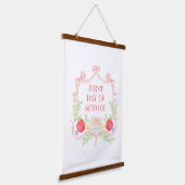 Eerste schooldag | Klaslokaal Hangend Wandkleed (Gebogen)