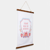 Eerste schooldag | Klaslokaal Hangend Wandkleed (Gebogen)