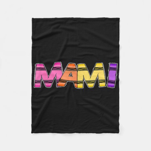 Eerste schooldag kleuterschool potlood moeder mama fleece deken (Voorkant)