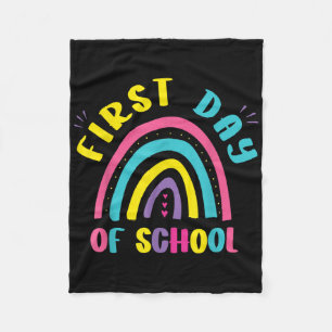 Eerste schooldag kleuterschool Prek peuterspeelzaa Fleece Deken