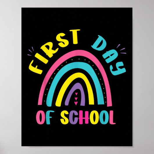 Eerste schooldag kleuterschool Prek peuterspeelzaa Poster (Voorkant)