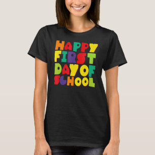 Eerste schooldag Leraar Student Jeugd Terug naar T-shirt