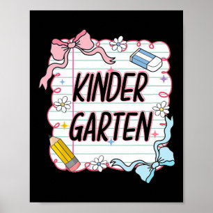 Eerste schooldag meisjesachtige Coquette3  Poster
