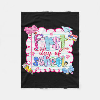 Eerste schooldag Preppy Coquette Strik Ck Terug Na Fleece Deken