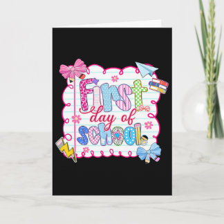 Eerste schooldag preppy coquette strik ck terug na kaart