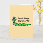 Eerste schooldag - rups kaart (Gele Bloem)