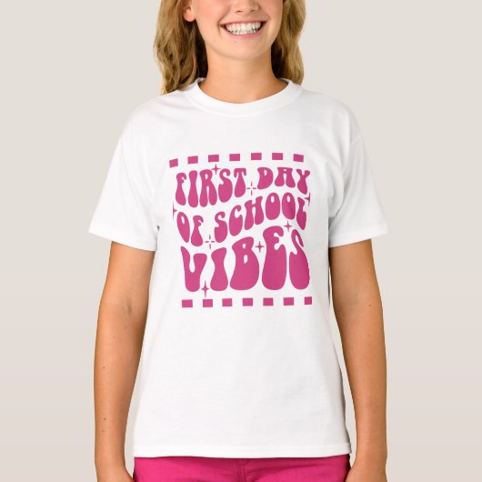 Eerste schooldag Shirt voor meisjes (Voorkant)