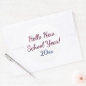 Eerste schooldag sticker voor leraren | Terug naar (Envelop)