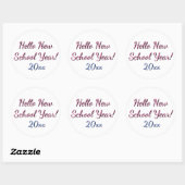 Eerste schooldag sticker voor leraren | Terug naar (Vel)