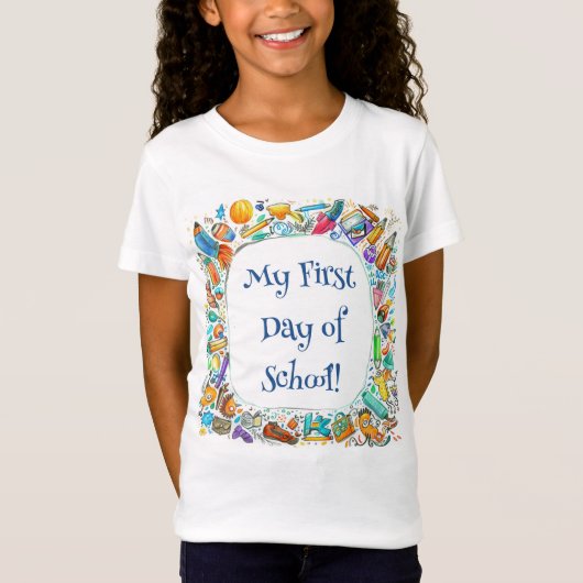Eerste schooldag t-shirt (Voorkant)