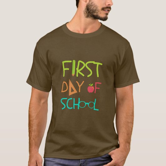 Eerste schooldag T-shirt (Voorkant)