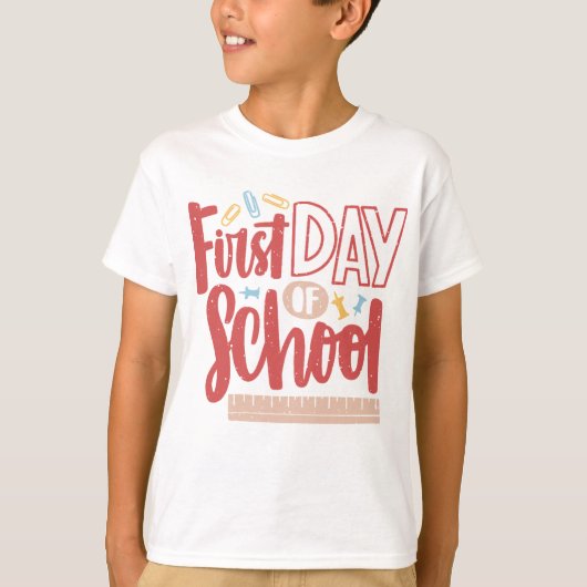 Eerste schooldag t-shirt (Voorkant)