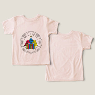 Eerste schooldag T-shirt   Boek Berg Potlood F