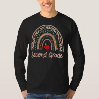 Eerste schooldag T, tweede graad regenboogluipaard T-shirt