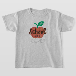 Eerste schooldag terug naar school Apple gepersona T-shirt