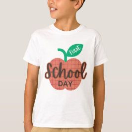 Eerste schooldag terug naar school Apple kinder T-shirt