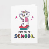 Eerste schooldag Unicorn Kaart (Voorkant)