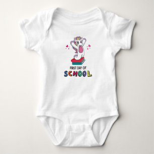 Eerste schooldag Unicorn Romper