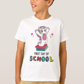 Eerste schooldag Unicorn T-shirt (Voorkant)