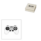 Eerste schooldag van de onvergrendelde gamer in de rubberstempel (Gestempeld)